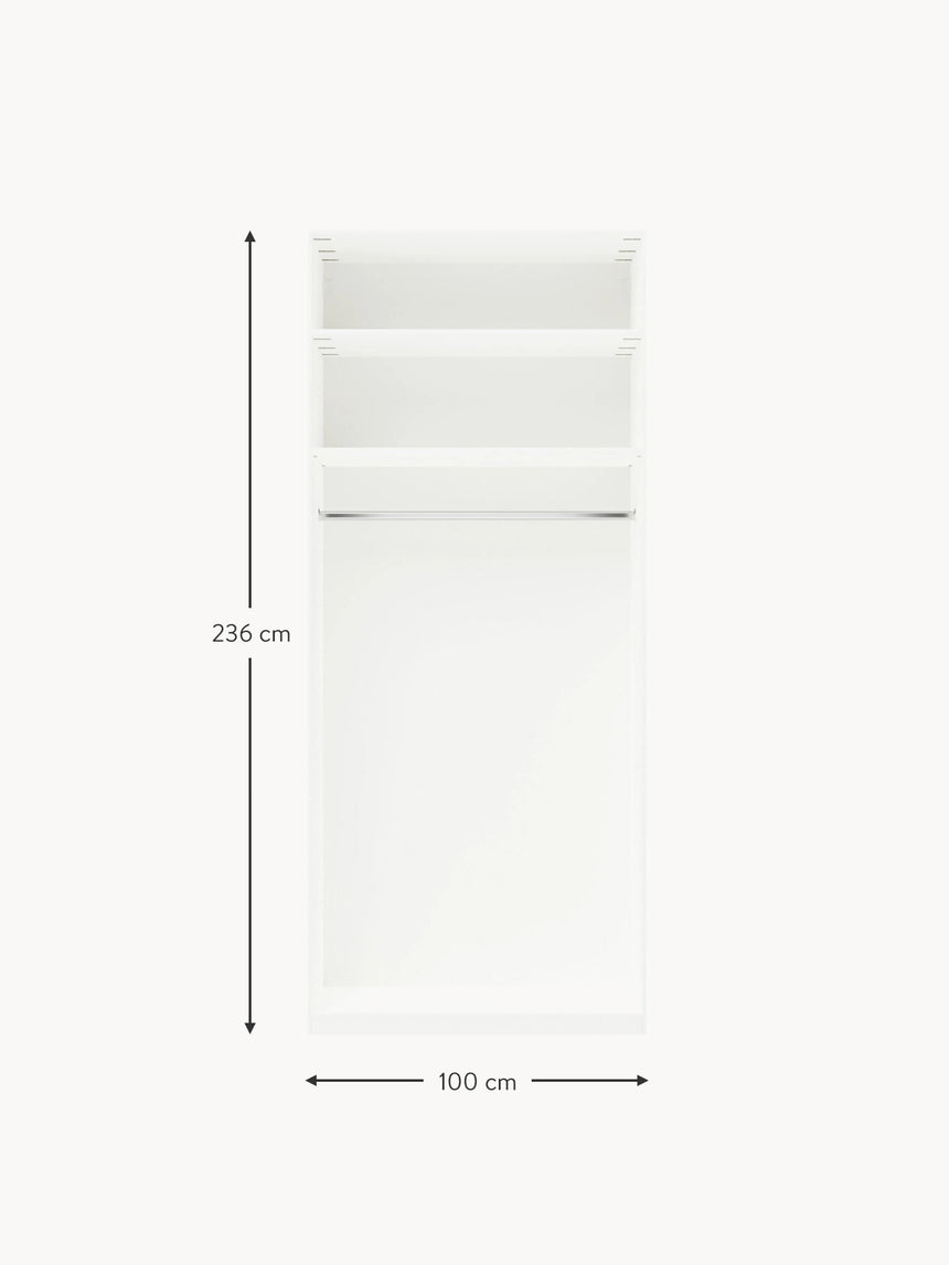 Pie İki Kapılı Modül Gardırop Bej