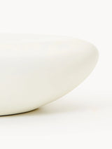 Pika Organik Form Ahşap Orta Sehpa Mat Kırık Beyaz 100 cm