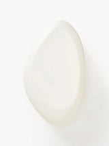 Pika Organik Form Ahşap Orta Sehpa Mat Kırık Beyaz 135 cm