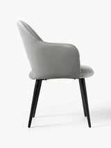 Poli Kollu Kumaş Sandalye Açık Gri