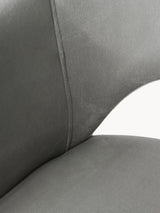 Poli Kollu Kumaş Sandalye Açık Gri