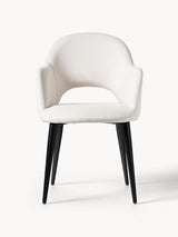 Poli Kollu Kumaş Sandalye Kırık Beyaz