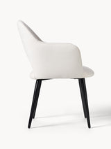 Poli Kollu Kumaş Sandalye Kırık Beyaz