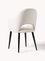 Poli Kollu Kumaş Sandalye Kırık Beyaz