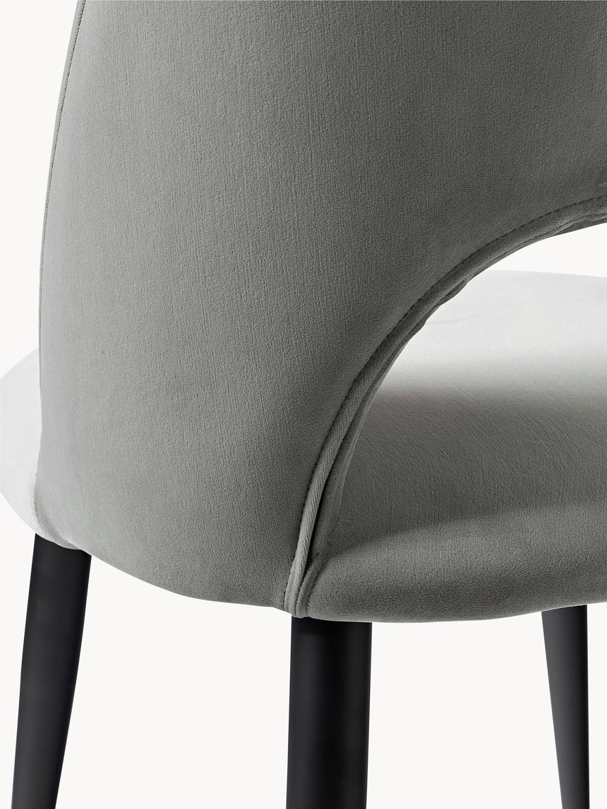 Poli Kumaş Sandalye Açık Gri