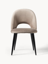 Poli Kumaş Sandalye Boz Kahverengi