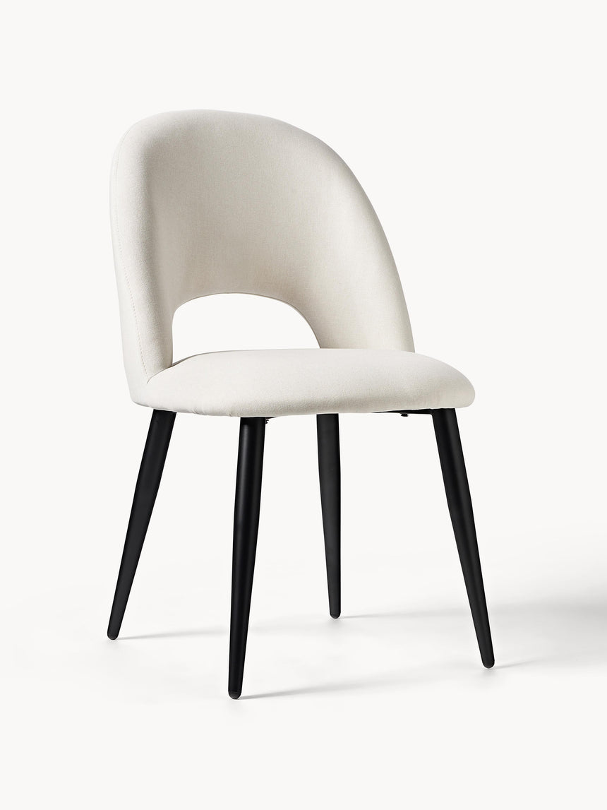 Poli Kumaş Sandalye Kırık Beyaz