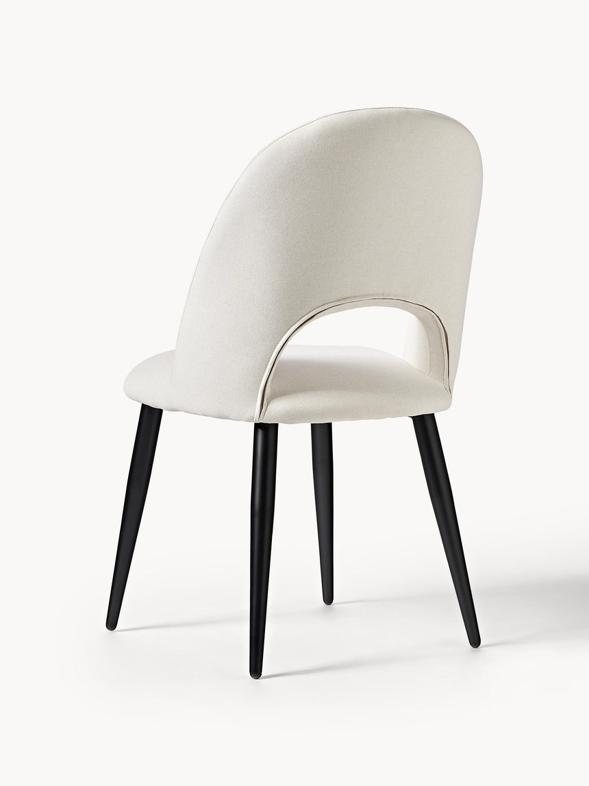 Poli Kumaş Sandalye Kırık Beyaz