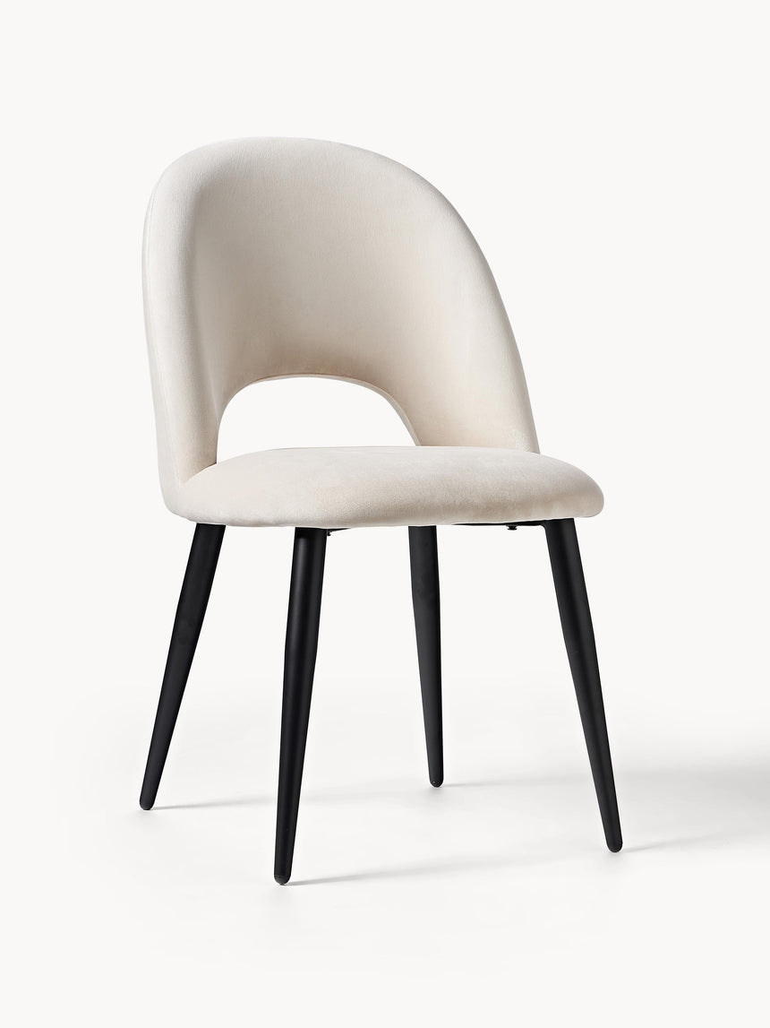 Poli Kumaş Sandalye Krem