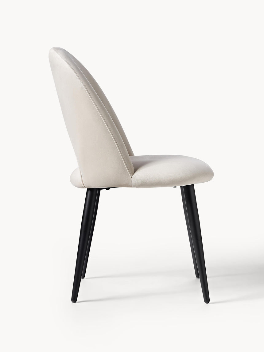 Poli Kumaş Sandalye Krem