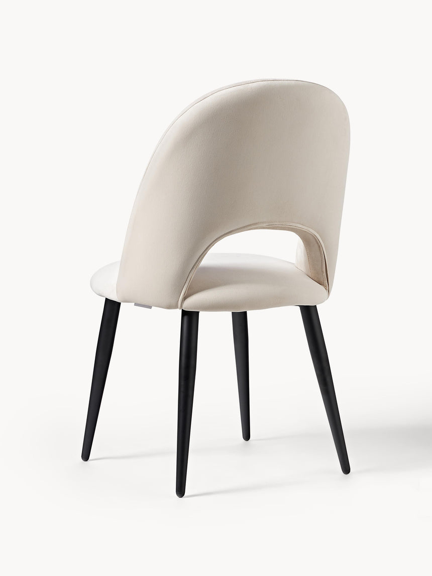 Poli Kumaş Sandalye Krem