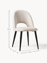 Poli Kumaş Sandalye Krem