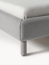 Polina Çift Kişilik Karyola Gri