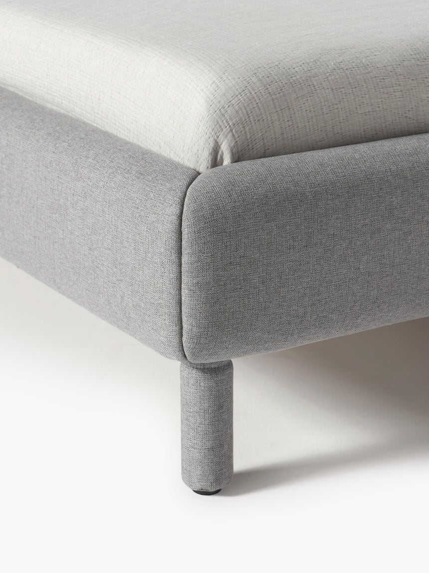 Polina Çift Kişilik Karyola Gri