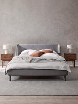 Polina Çift Kişilik Karyola Gri