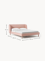Polina Çift Kişilik Karyola Pembe