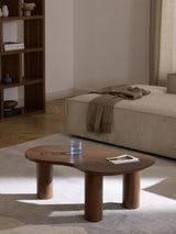 Polo Ahşap Organik Şekilli Orta Sehpa Ceviz