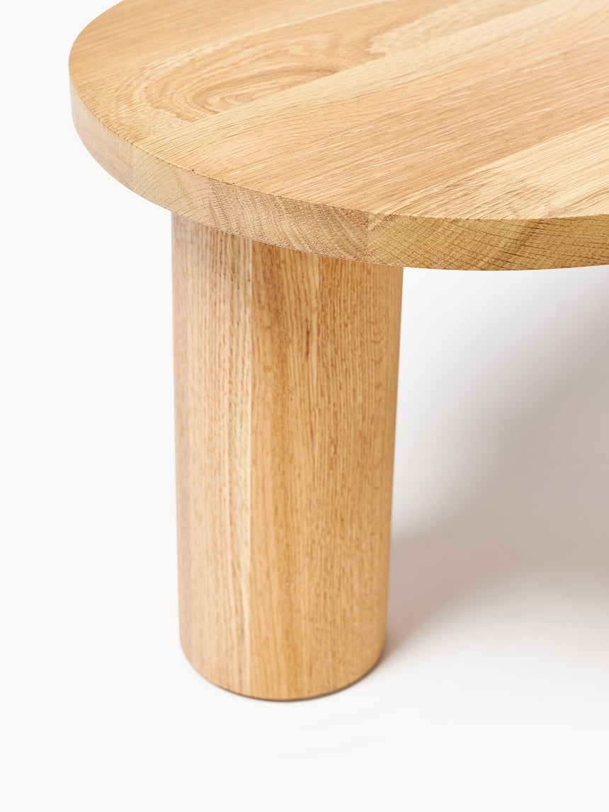 Polo Ahşap Organik Şekilli Orta Sehpa Meşe