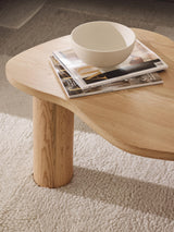 Polo Ahşap Organik Şekilli Orta Sehpa Meşe