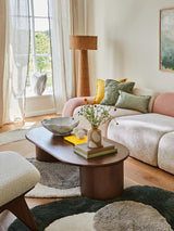 Polo Ahşap Oval Orta Sehpa Ceviz