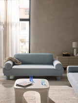 Polo İkili Koltuk Açık Mavi Bukle