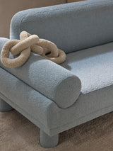 Polo İkili Koltuk Açık Mavi Bukle