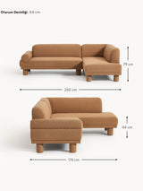 Polo Köşe Koltuk Açık Kahve Bukle