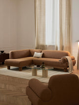 Polo Köşe Koltuk Açık Kahve Bukle