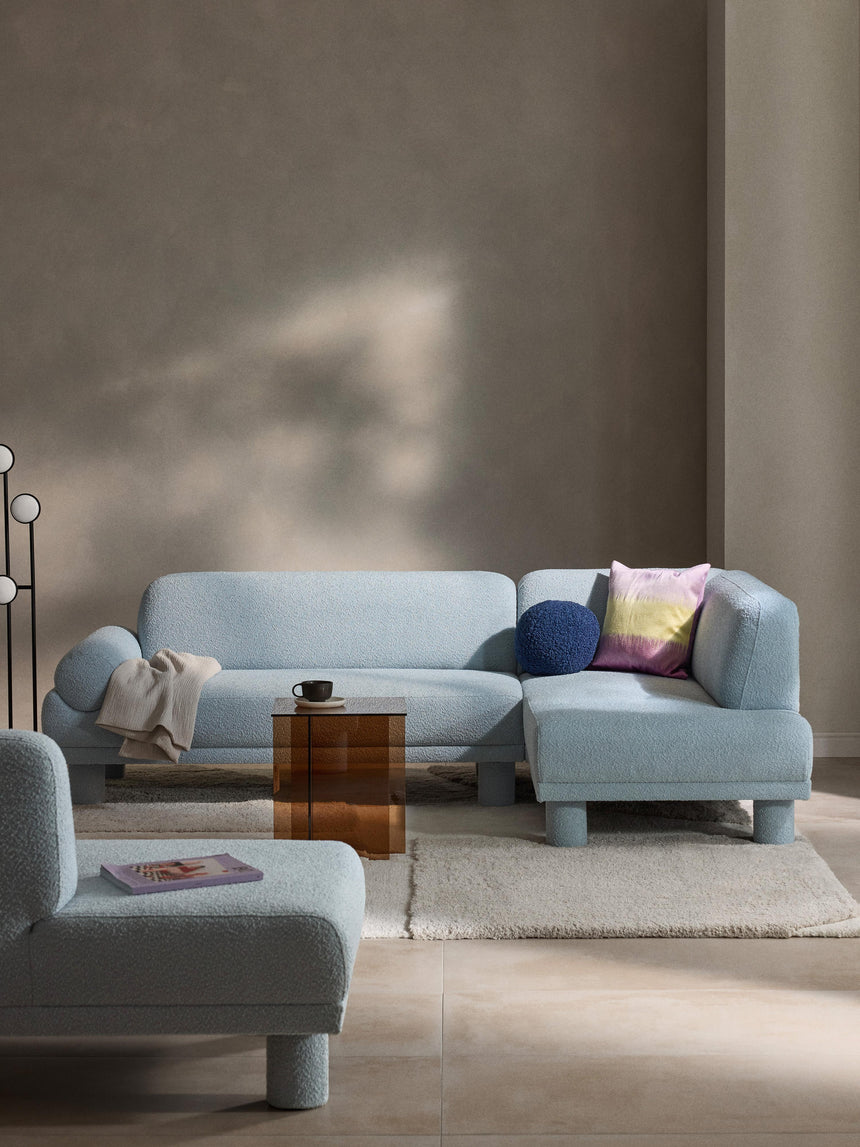 Polo Köşe Koltuk Açık Mavi Bukle