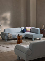 Polo Köşe Koltuk Açık Mavi Bukle