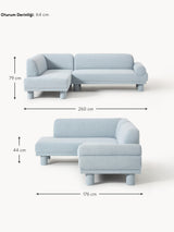 Polo Köşe Koltuk Açık Mavi Bukle