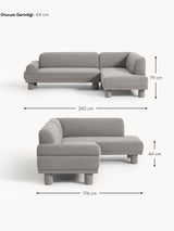 Polo Köşe Koltuk Gri Bukle