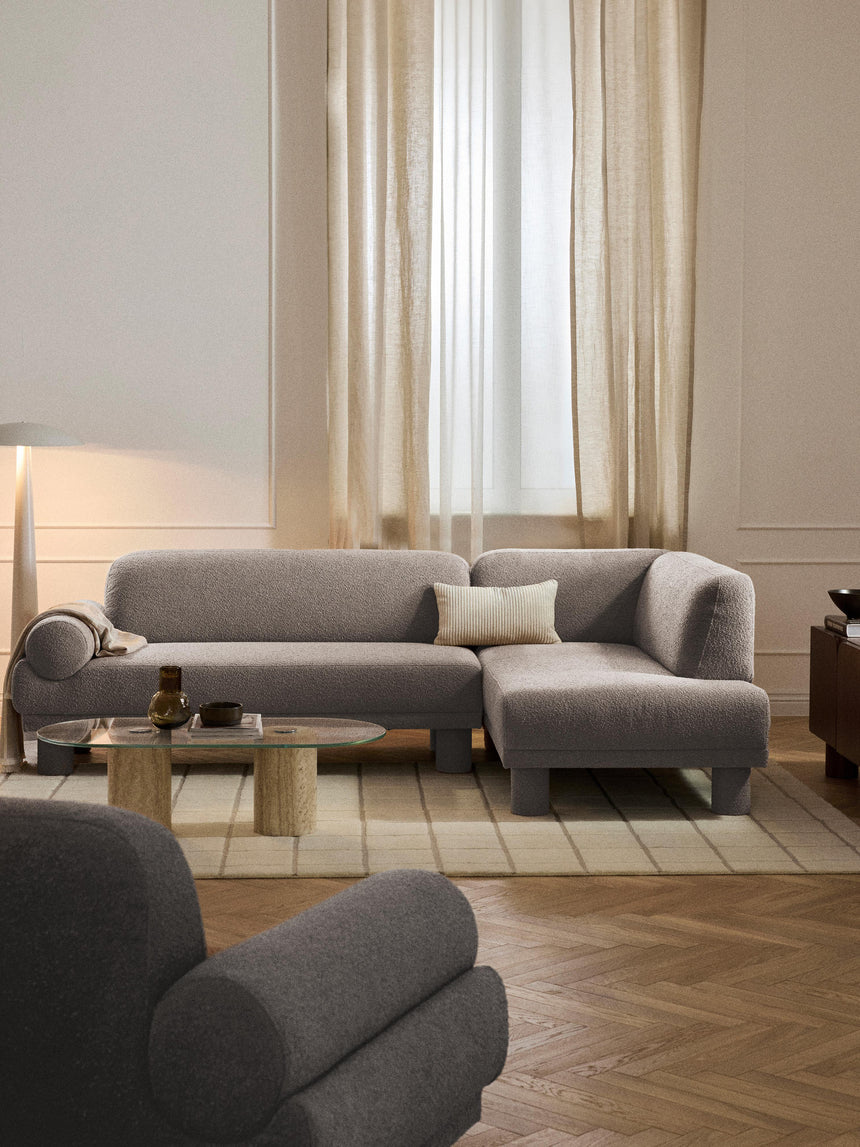 Polo Köşe Koltuk Gri Bukle