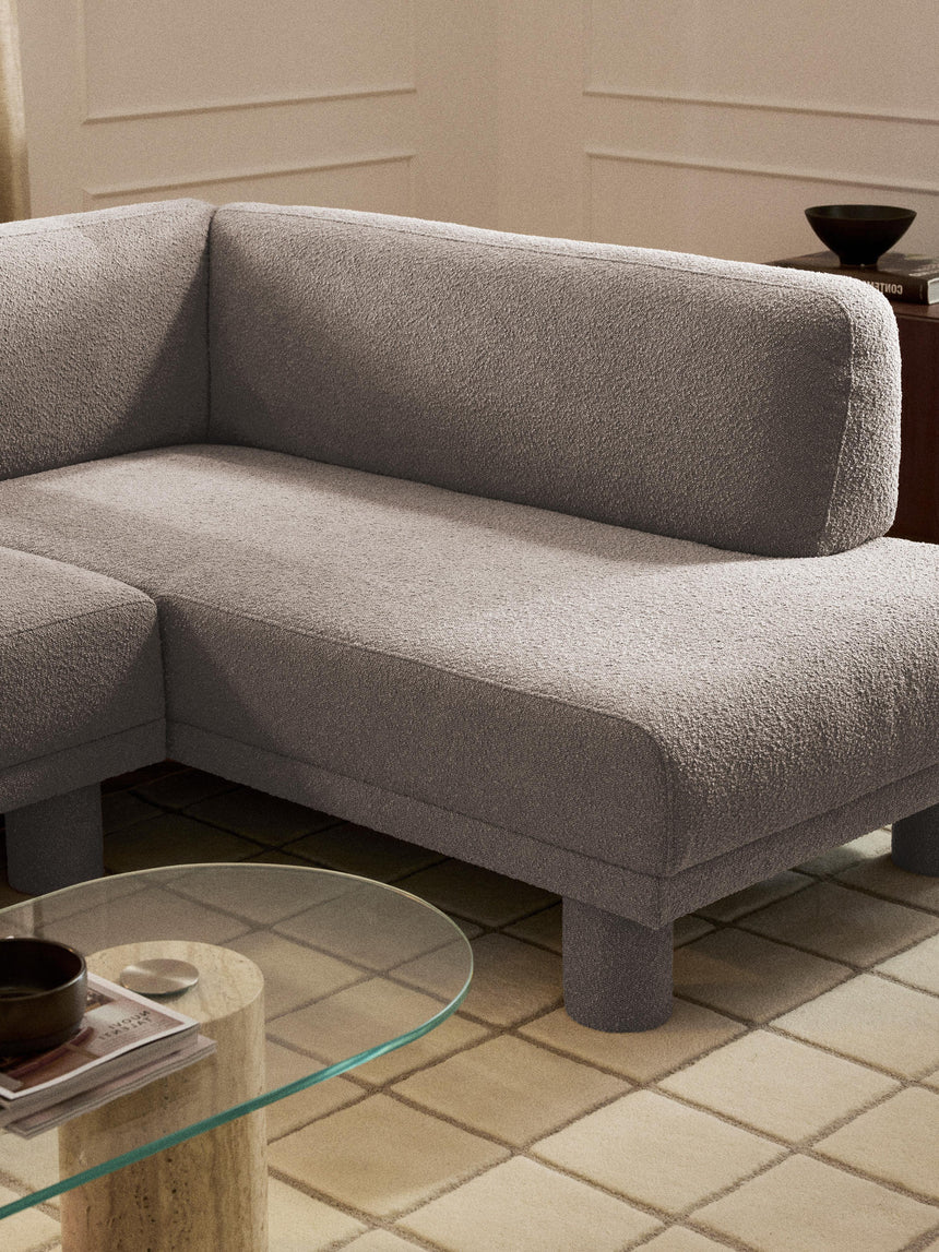 Polo Köşe Koltuk Gri Bukle