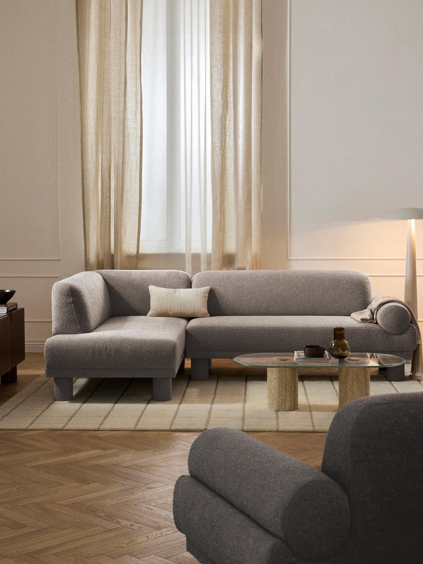 Polo Köşe Koltuk Gri Bukle