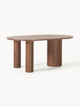 Polo Oval Ahşap Yemek Masası Ceviz