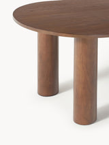 Polo Oval Ahşap Yemek Masası Ceviz