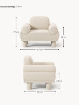 Polo Tekli Koltuk Açık Bej Bukle