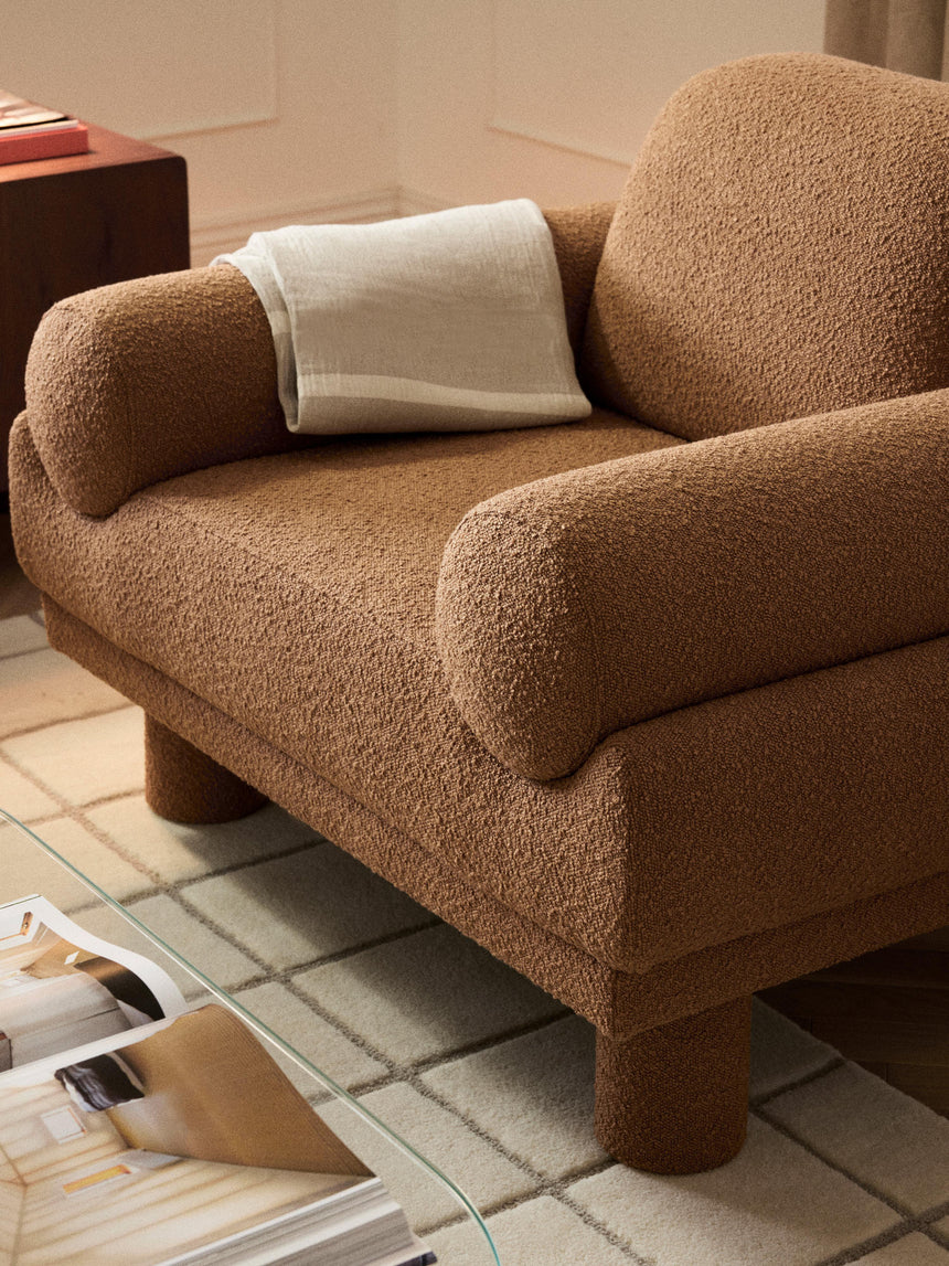 Polo Tekli Koltuk Açık Kahve Bukle