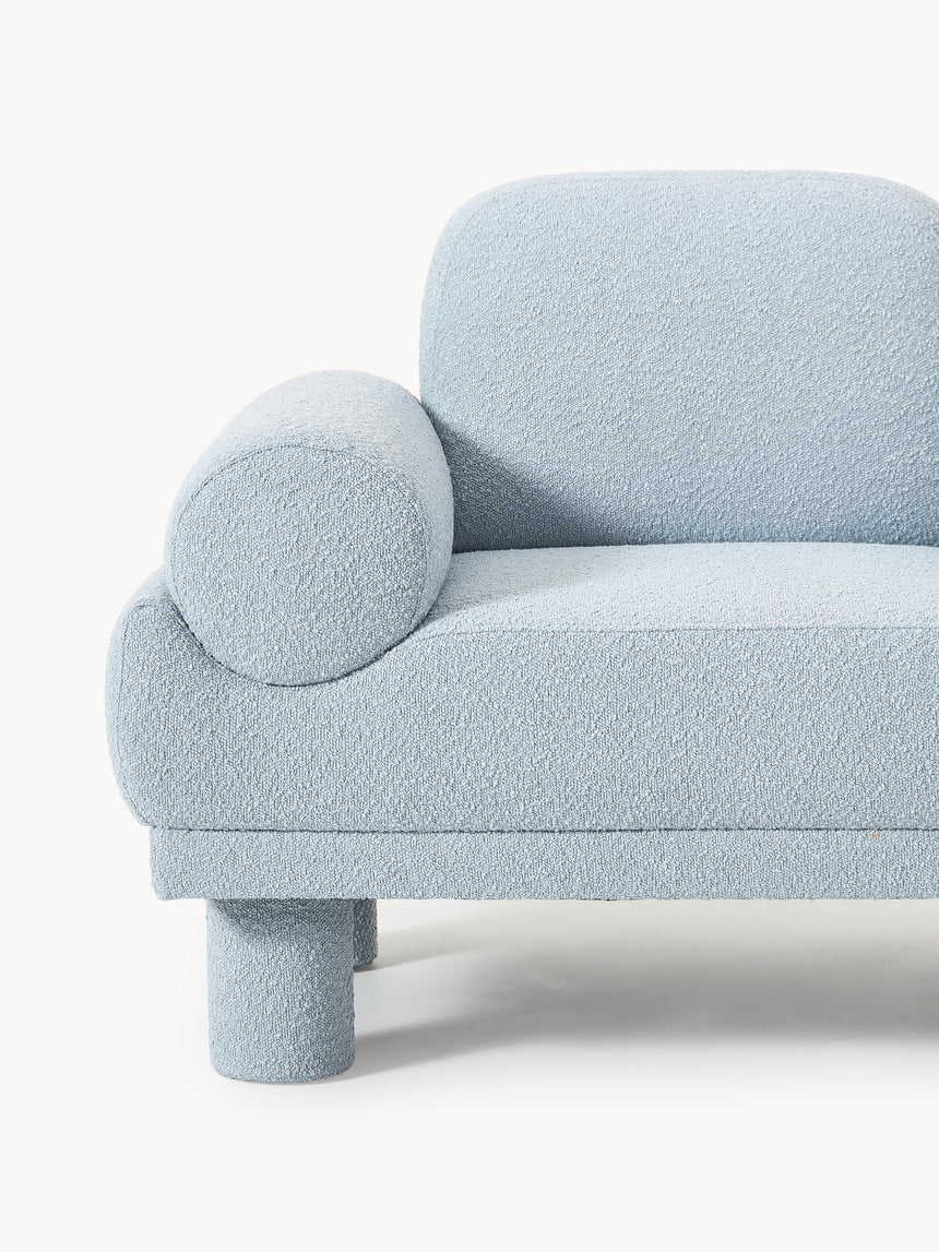 Polo Tekli Koltuk Açık Mavi Bukle