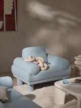 Polo Tekli Koltuk Açık Mavi Bukle