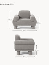 Polo Tekli Koltuk Gri Bukle