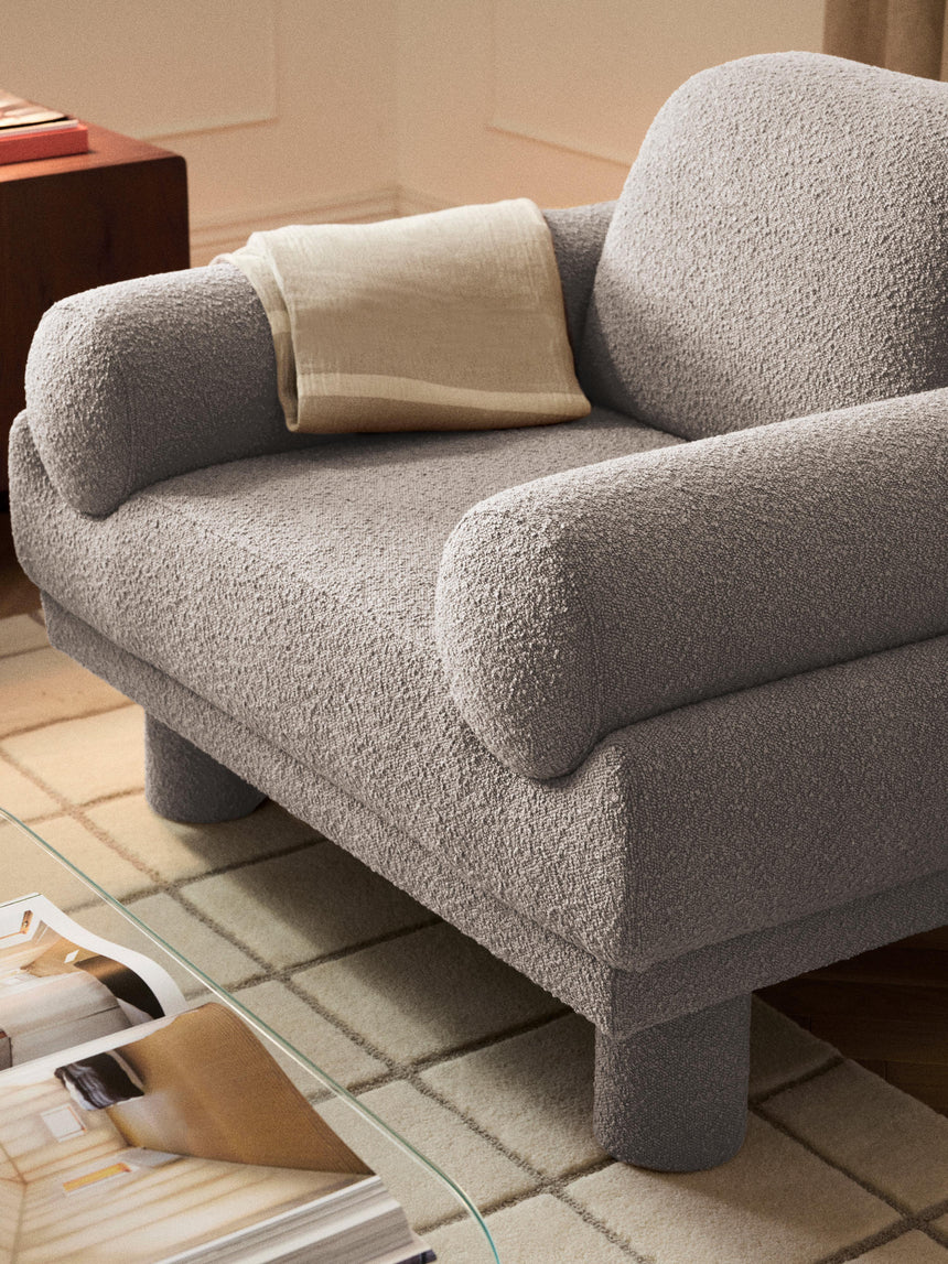 Polo Tekli Koltuk Gri Bukle