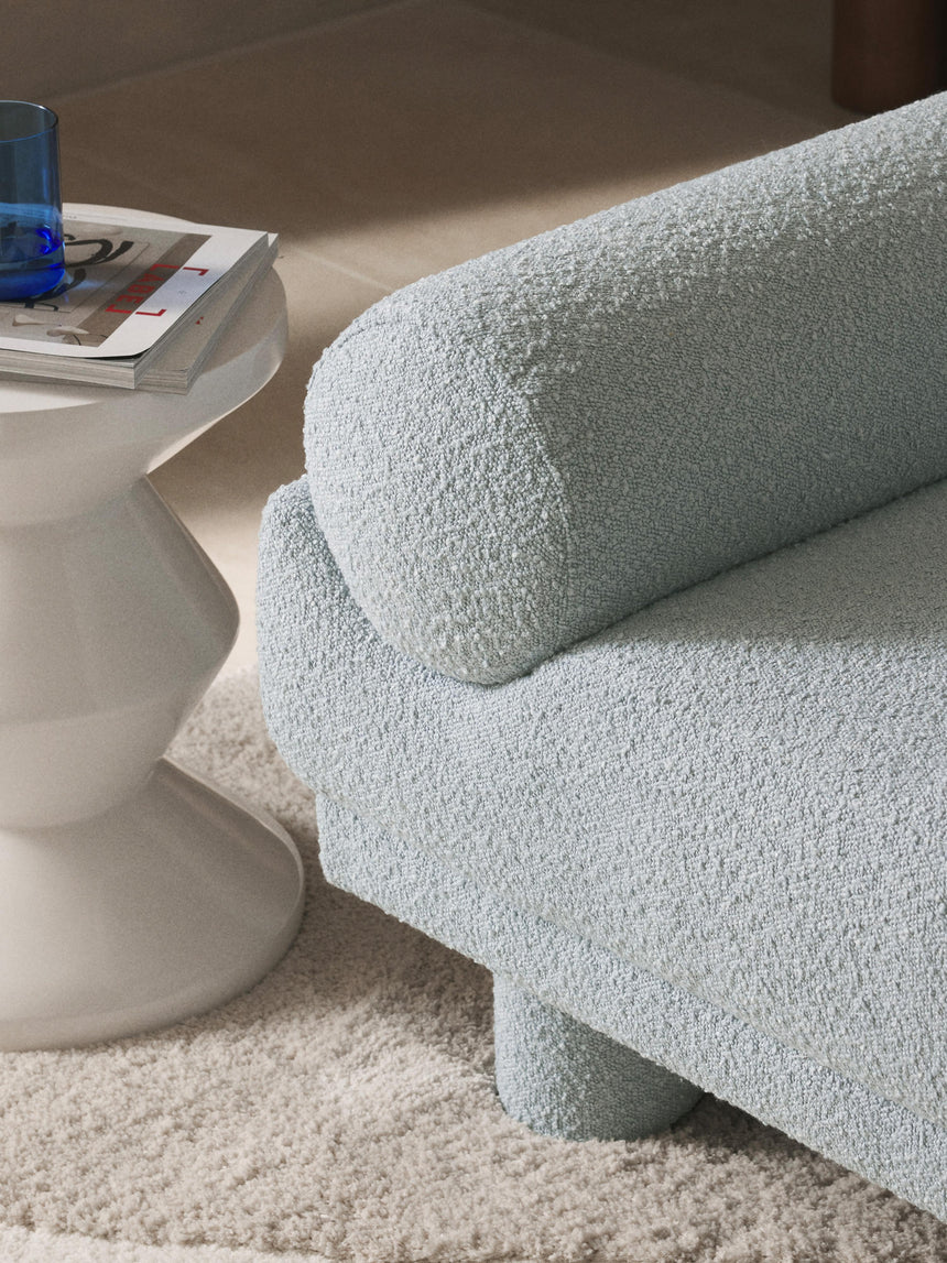 Polo Üçlü Koltuk Açık Mavi Bukle