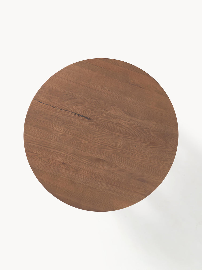 Polo Yuvarlak Ahşap Yemek Masası Ceviz