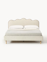 Polyana Çift Kişilik Karyola Açık Bej