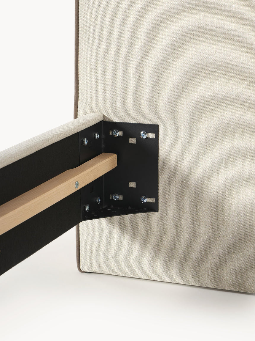 Polyana Çift Kişilik Karyola Açık Bej