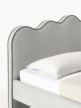 Polyana Çift Kişilik Karyola Açık Gri