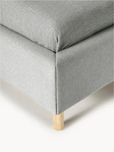 Polyana Çift Kişilik Karyola Açık Gri