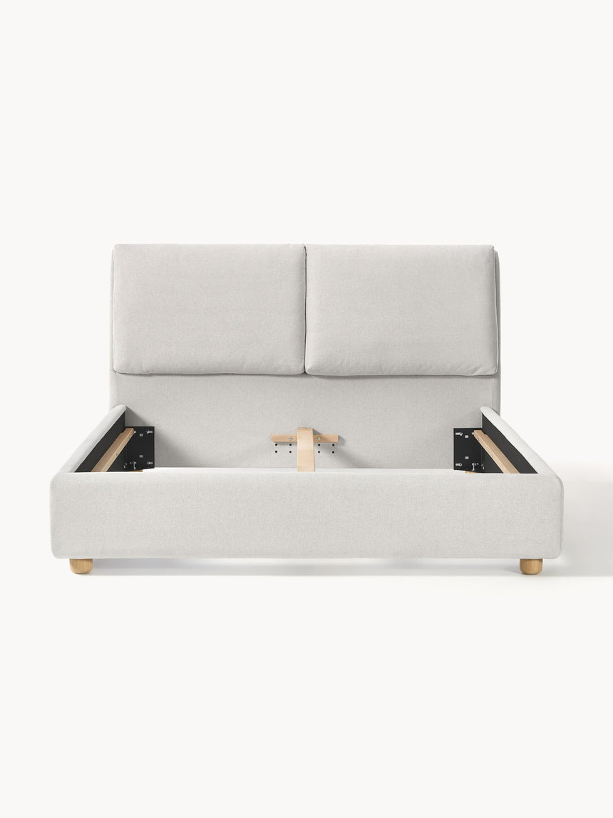 Pool Çift Kişilik Karyola Açık Gri